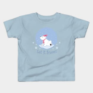 Let it Snow (Polar Bear) Kids T-Shirt
